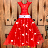 Polka Dot Style Mouse (Red) Hair Bow Holder