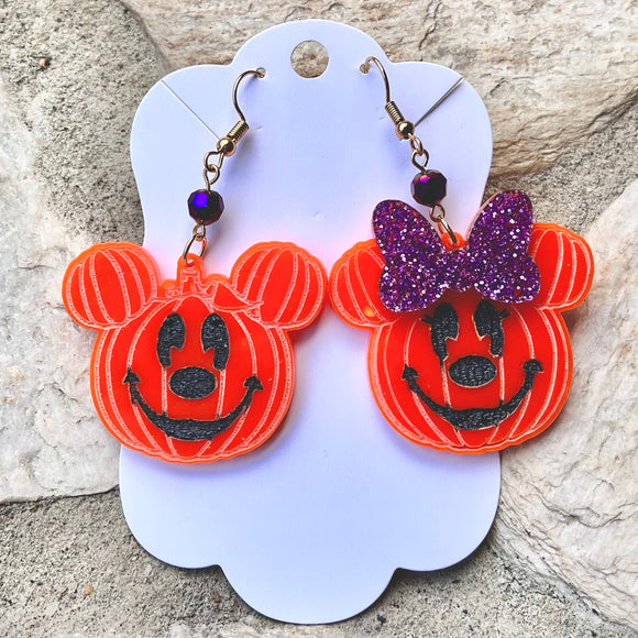 Pumpkin Mice Earrings