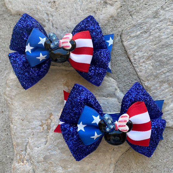 Star Spangled Banner Mouse Mini Bow Set