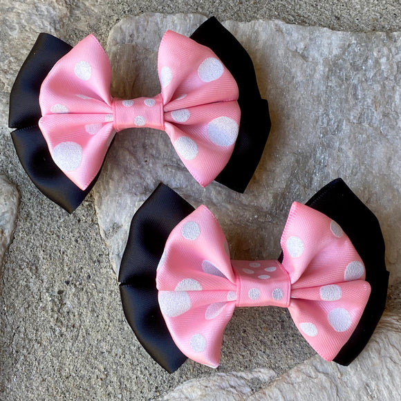 Pink Mouse Mini Bow Set