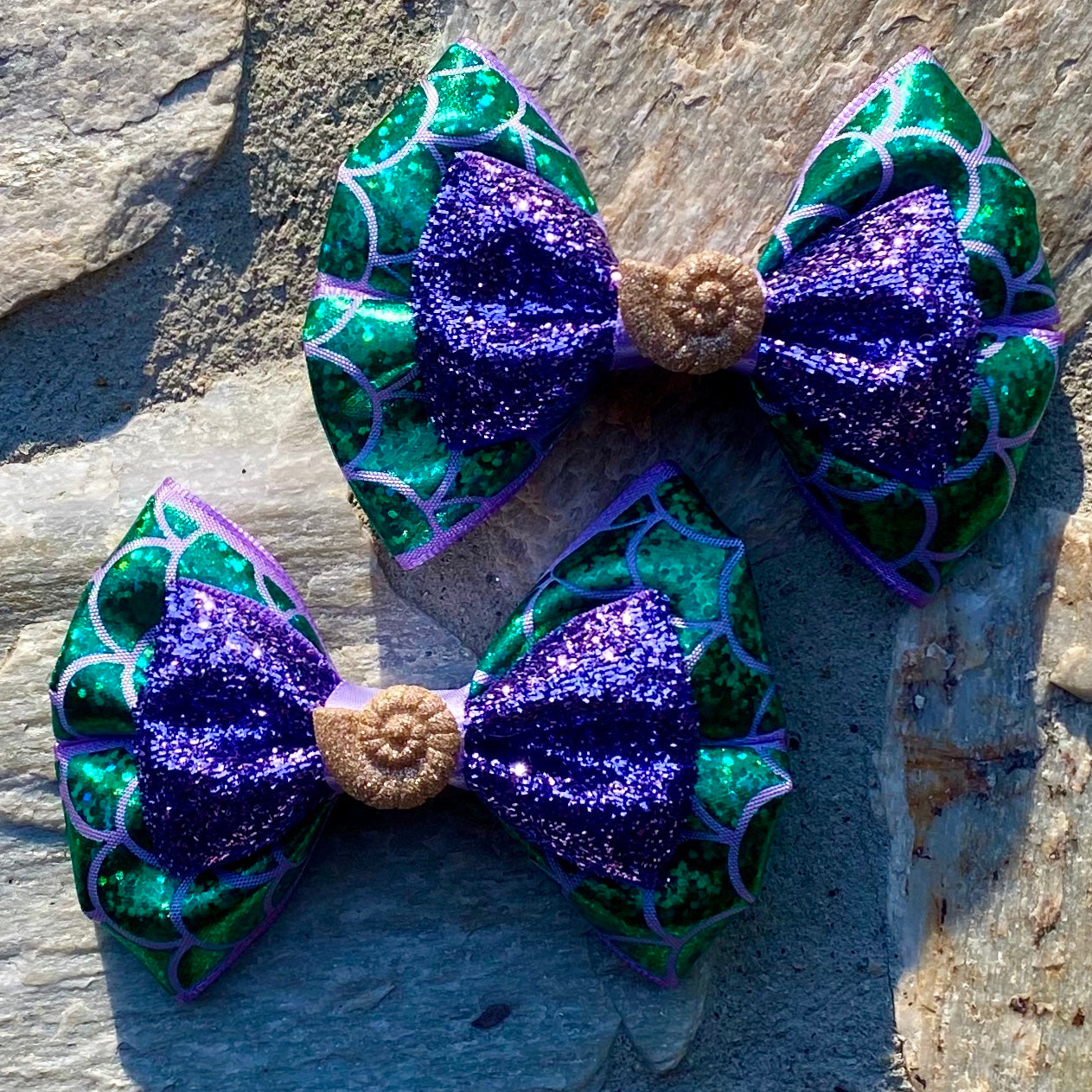 Disney Parks Swap Your Bow Interchangeable Little Mermaid Ariel Bow Sequin RARE The Little Mermaid Ariel Bow ⋆ Lily Sparkle Creations main image 3